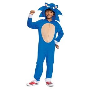 Sonic the Hedgehog Kids Costume Velour Hooded L 10-12